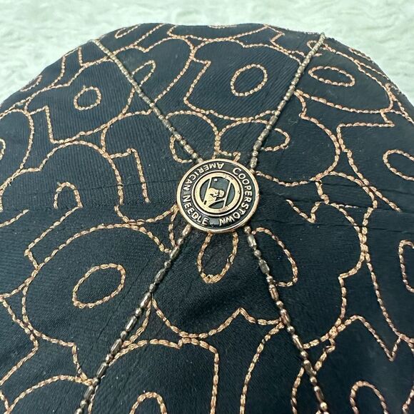 Atlanta Braves COOPERSTOWN COLLECTION Fitted Cap 24K button wool cashmere sz 7.5 - Picture 5 of 7